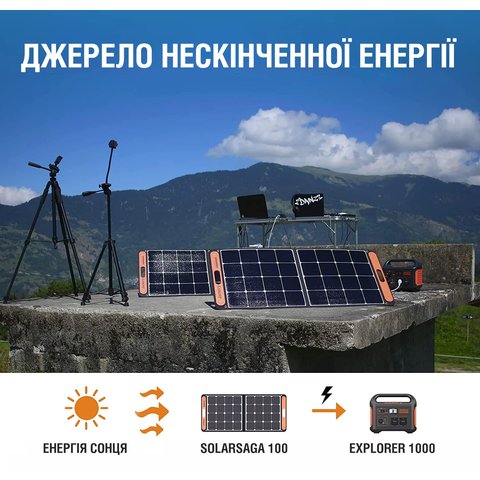 Сонячний генератор Jackery 1000 (Explorer 1000 + SolarSaga 100W) Прев'ю 6