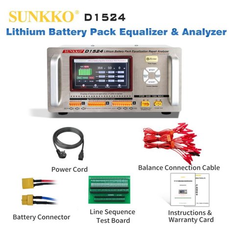 Анализатор-балансир SUNKKO D1524, 15 А, 2-24S Превью 1