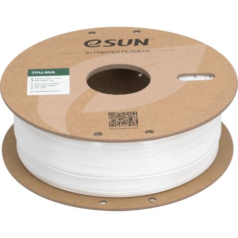 Филамент для 3D-принтера eSUN TPU-95A White, 1 кг Превью 2