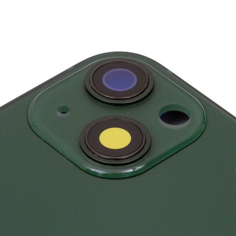 Housing compatible with iPhone 13, (green, with SIM card holders, with side buttons) Preview 1
