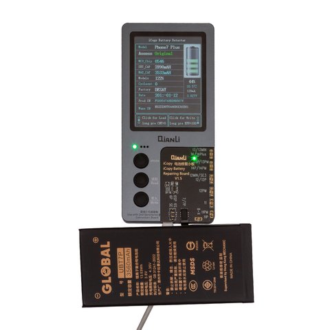 Batería Mechanic puede usarse con Apple iPhone 7 Plus, Li-Polymer, 3.8 V, 3400 mAh, mayor capacidad, original IC Vista previa  1