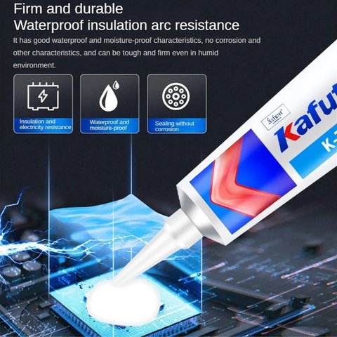 Sealant Glue Kafuter K-704, (45 g, white, semi-thick) Preview 3