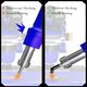 Насадка термофена Mechanic 861 Diagonal, изогнутая, 9in1, 4mm/5mm/6mm/6.4mm/8mm/8.4mm/10mm/12mm/12.7mm Превью 4