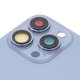 Housing Back Cover compatible with iPhone 13 Pro, (blue, with camera lens, sierra Blue, small hole) Preview 1