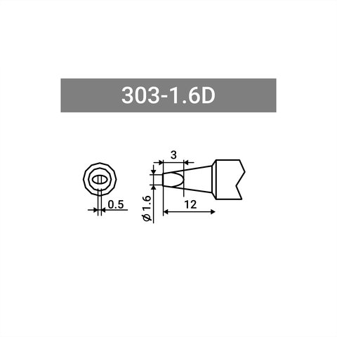 Soldering Tip Quick 303-1.6D Preview 1