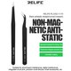 Mounting Tweezers RELIFE ESD-11, (straight, antistatic, 140 mm, black) Preview 1