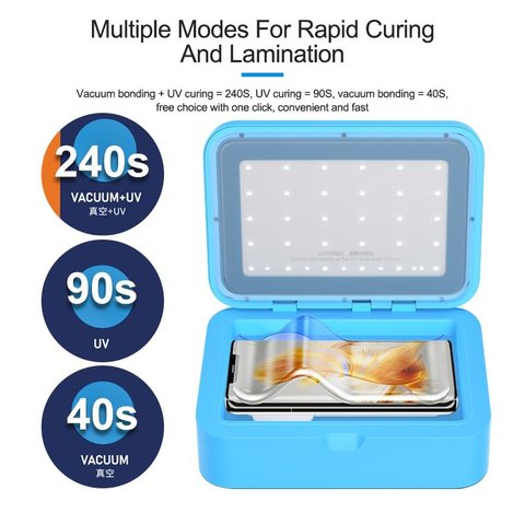 UV Lamp Sunshine S-918B SE, (vacuum, LED, fits curved screens, (UV-Box)) Preview 5