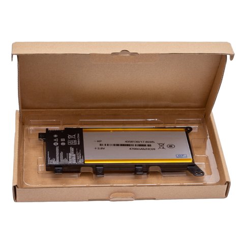 Batería C21N1347 puede usarse con Asus K555, X555, Li-Polymer, 7,5 B, 4700 mAh, Original (PRC) Vista previa  1