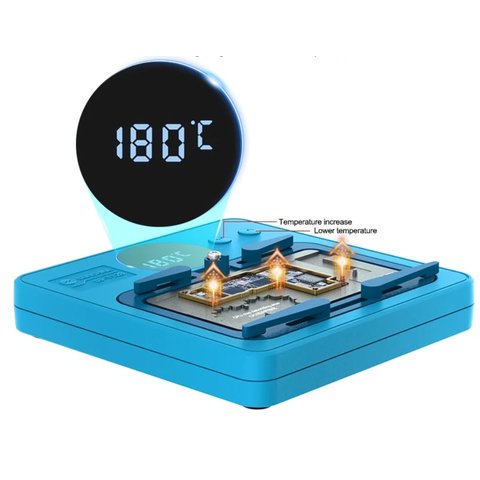 Платформа для попереднього підігріву Sunshine SS-T12B, для ремонту материнських плат, android Прев'ю 1