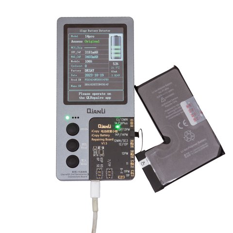 Аккумулятор JCID для Apple iPhone 14 Pro, Li-Polymer, 3,87 B, 3400 мАч, повышенная ёмкость, high capacity Превью 1