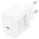 Сетевое зарядное устройство Hoco CS53A, 25 Вт, Power Delivery (PD), белый, 1 порт, #6942007631788 Превью 1