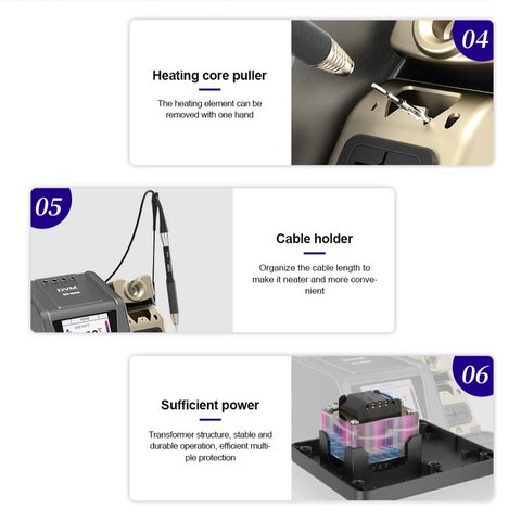 Паяльна станція Sunshine H3, цифрова, 80 Вт Прев'ю 11