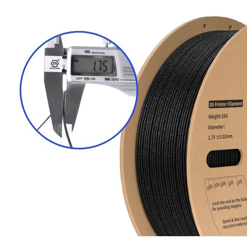 Филамент для 3D-принтера ELEGOO PLA Sparkle Black, 1 кг Превью 1