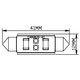 Bombilla LED para salón del auto UP-SJ-N2-3030-41MM (luz blanca, 12-14 V) Vista previa  1