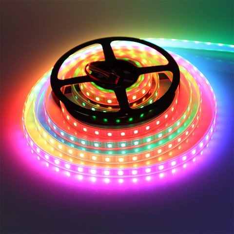 RGB LED Strip SMD5050, WS2815 (with controls, black, IP20, 12 V, 30 LEDs/m, 5 m) Preview 3